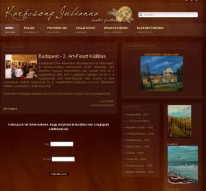 Kar�csony Julianna m�v�szet, fest�m�v�sz, Balatoni fest�szet