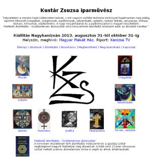 Kust�r Zsuzsa iparm�v�szet, grafika, festm�ny