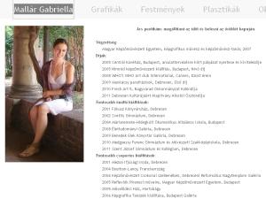 Mall�r Gabriella k�pz�m�v�sz, grafikus